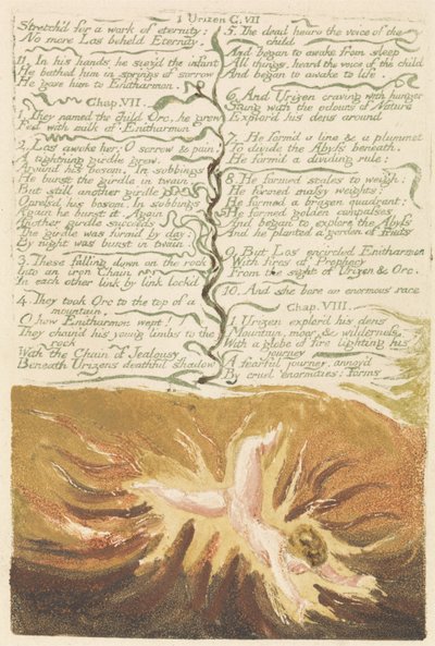 Das erste Buch Urizen, Tafel 19, 