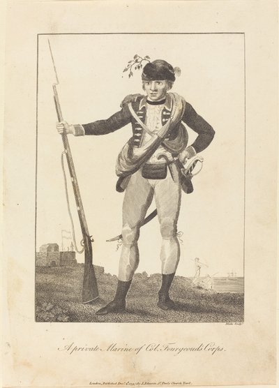 Ein privater Marine des Col. Fourgeoud