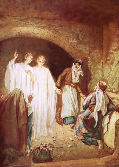 Engel verkünden, dass Jesus von den Toten auferstanden ist von William Brassey Hole
