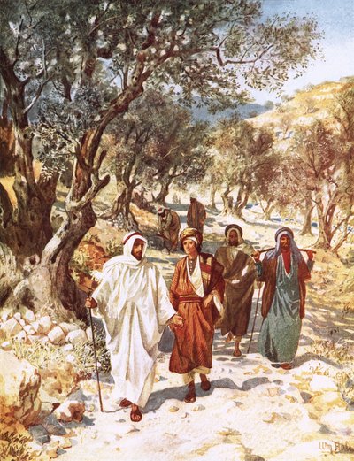 Jesus und seine Jünger reisen nach Galiläa von William Brassey Hole