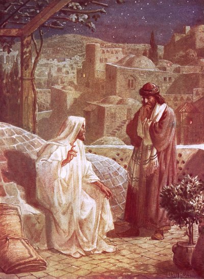 Jesus im Gespräch mit Nikodemus von William Brassey Hole