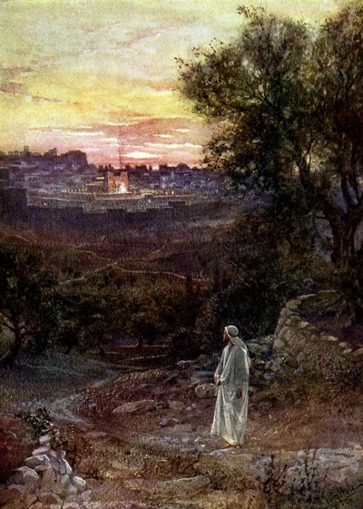 Jesus auf dem Ölberg - Bibel von William Brassey Hole