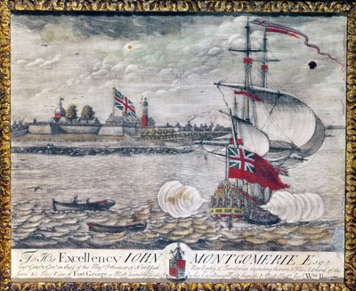 An Seine Exzellenz John Montgomerie Esq. (Ansicht von Fort George) von William Burgis