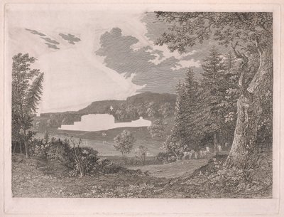 Fonthill, wie es vor den Änderungen von Mr. Beckford war von William Byrne