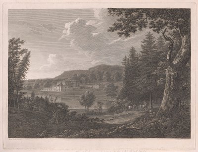 Fonthill, wie es vor den Änderungen von Mr. Beckford war von William Byrne