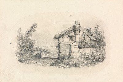 Hütte in einer Landschaft von William Callow