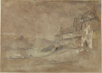 Burg Marksburg, Rhens von William Callow