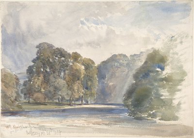 Am Wharfe, Bolton Abbey von William Callow