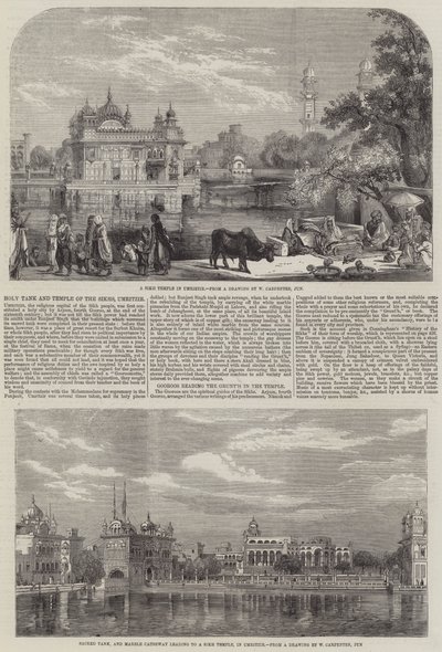 Heiliger Tank und Tempel der Sikhs von William Carpenter