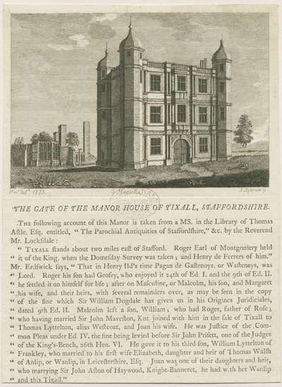Tixall Hall - Torhaus von William Carter