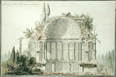 Entwurf für ein Ruinenmausoleum für den Prinzen von Wales (1738-1820) 1752 von William Chambers
