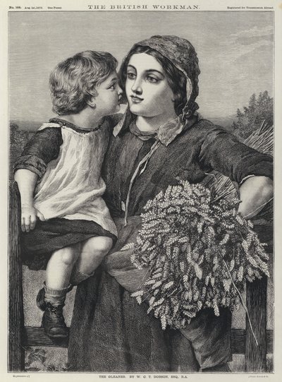 Die Ährenleserin (Stich) von William Charles Thomas (after) Dobson