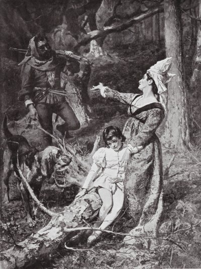 Margarete von Anjou trifft einen Räuber in Hexham von William Christian Symons