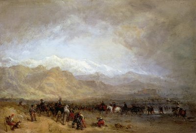 Französische Truppen durchqueren die Magra von William Clarkson Stanfield