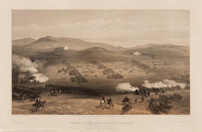 Angriff der Leichten Brigade unter Generalmajor der Earl of Cardigan, 1855 von William Crimea Simpson