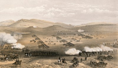 Angriff der Leichten Kavalleriebrigade, 25. Oktober 1854, unter Generalmajor Earl of Cardigan von William Crimea Simpson