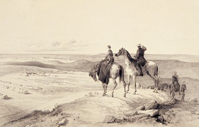 Florence Nightingale und Mr. Bracebridge auf Cathcarts Hill mit Blick auf Sebastopol von William Crimea Simpson