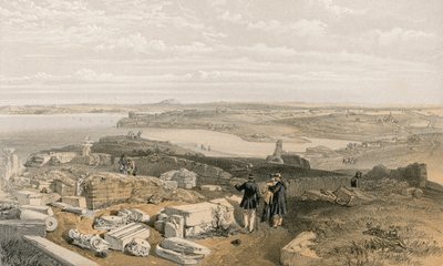 Sebastopol vom alten Chersones und der alten Kirche von St. Wladimir von William Crimea Simpson