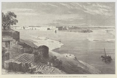 Das Fort von Allahabad und die Vereinigung des Jumna mit dem Ganges von William Crimea Simpson