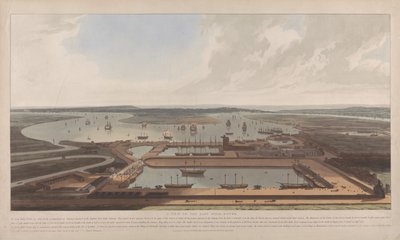 Ansicht der East India Docks von William Daniell
