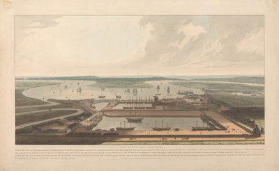 Ein Blick auf die East India Docks von William Daniell