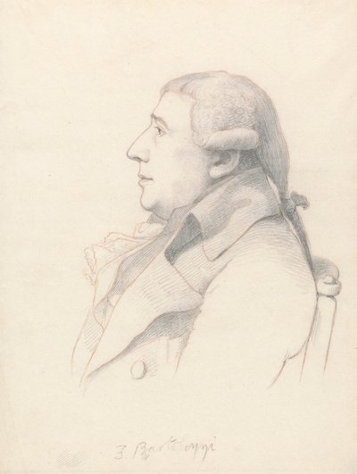 Porträt von Francesco Bartolozzi von William Daniell