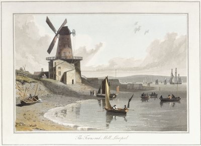 Die Towns-end Mühle, Liverpool, 1814-1825 von William Daniell