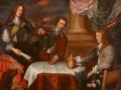 Porträt von Prinz Rupert, Colonel William Legge (wahrscheinlich) und Colonel John Russell von William Dobson