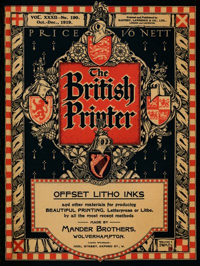 The British Printer Cover von William E Swain