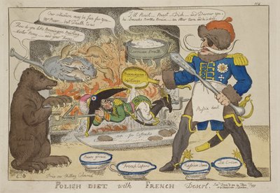 Polnische Diät mit französischem Dessert von William Elmes, veröffentlicht am 8. Dezember 1812 von William Elmes