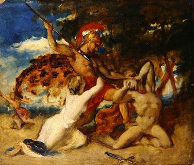 Barmherzigkeit, die für die Besiegten eintritt von William Etty