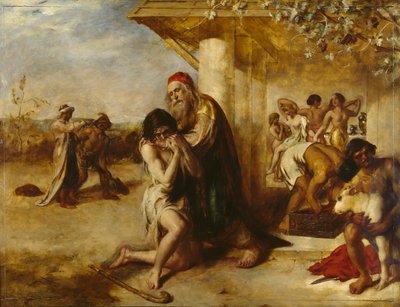 Die Rückkehr des reuigen Verlorenen Sohnes zu seinem Vater von William Etty