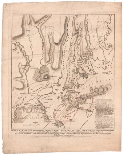 Ein Plan der Insel New York von William Faden