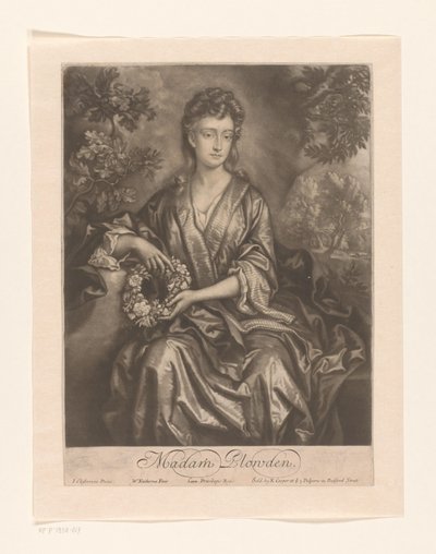 Porträt von Sarah Chicheley, Madam Plowden von William Faithorne (I)