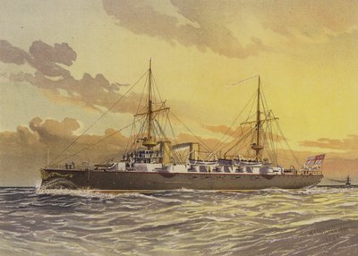 HMS Undaunted, Kreuzer 1. Klasse - gepanzert von William Frederick Mitchell