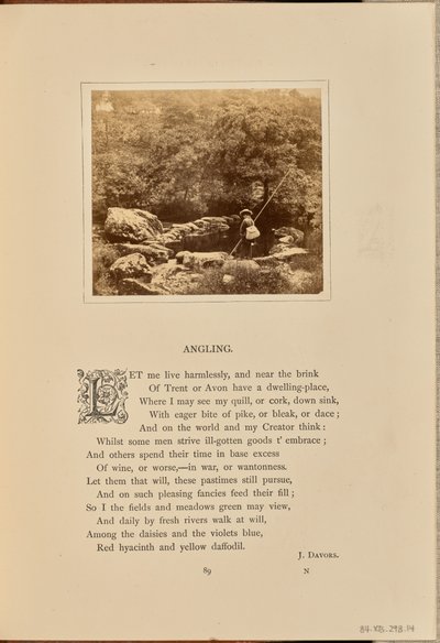 [Ein Junge mit Angelrute und Fischkorb, England] von William Grundy