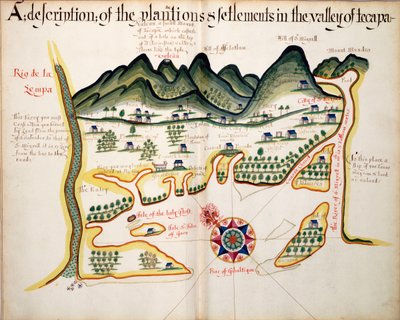 Eine Beschreibung der Plantagen und Siedlungen im Tal von Tepaca von William Hack