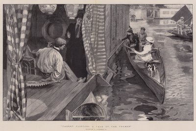 Beim Flirten erwischt, eine Geschichte von der Themse von William Hatherell
