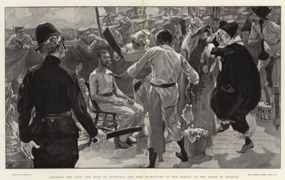 Die Linie überqueren, der Herzog von Cornwall und York unterwirft sich der Prüfung am Hof von Neptun von William Hatherell