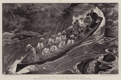 Der königliche Besuch in Irland, der Aufenthalt in Killarney von William Hatherell