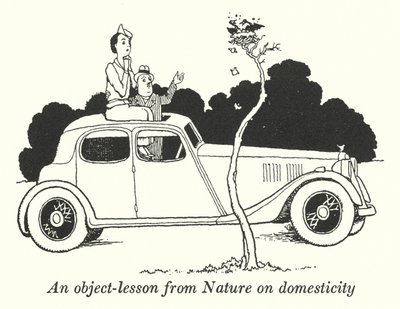 Eine Lektion aus der Natur über Häuslichkeit (Litho) von William Heath Robinson
