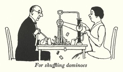 Für das Mischen von Dominosteinen von William Heath Robinson