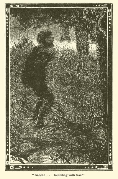 Illustration für Don Quijote von William Heath Robinson