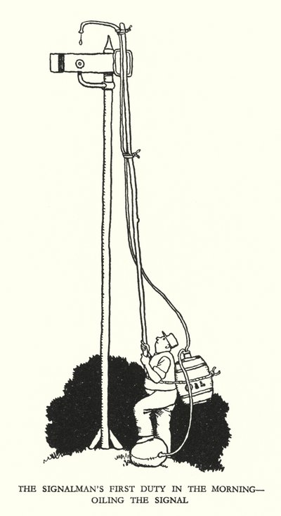 Illustration für Railway Ribaldry von W Heath Robinson von William Heath Robinson
