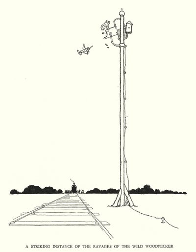 Illustration für Railway Ribaldry von W Heath Robinson von William Heath Robinson