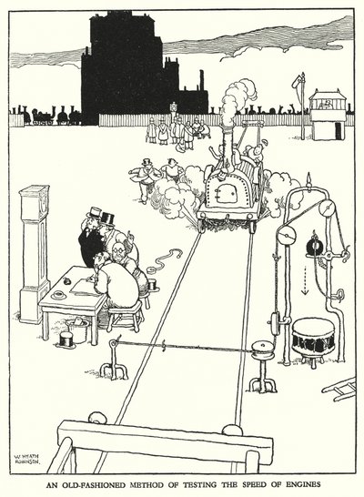 Illustration für Railway Ribaldry von W Heath Robinson von William Heath Robinson
