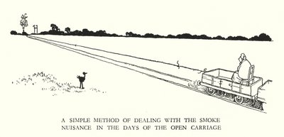 Illustration für Railway Ribaldry von W Heath Robinson von William Heath Robinson