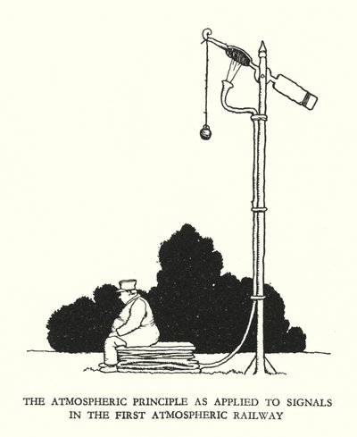Illustration für Railway Ribaldry von W. Heath Robinson von William Heath Robinson