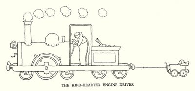 Illustration für Railway Ribaldry von W Heath Robinson (Lithografie) von William Heath Robinson