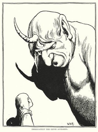 Sofort erschien der Geist (Stich) von William Heath Robinson